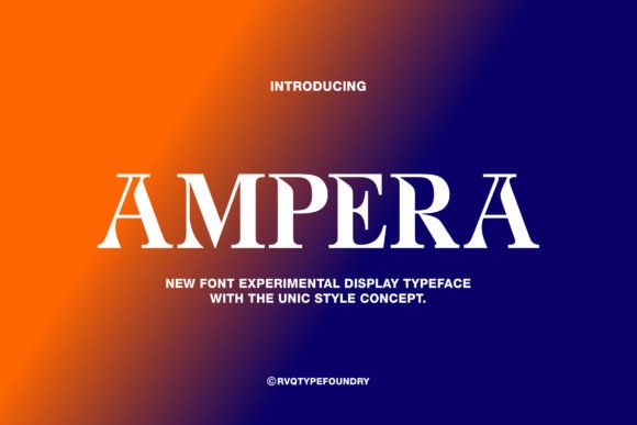 Ampera: A Retro-Elegant Font for Handmade Creations