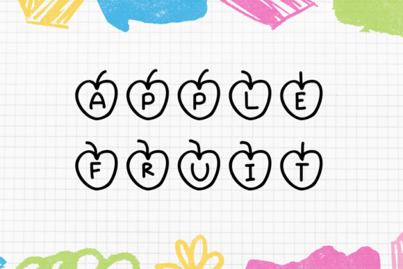 Apple Fruit Font for Eye-Catching Campaign Designs