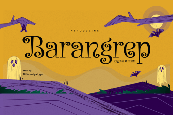 Barangrep: A Display Font for Enigmatic Web Designs