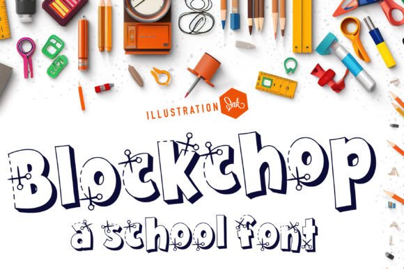 Blockchop: A Whimsical Display Font for Handmade Creations
