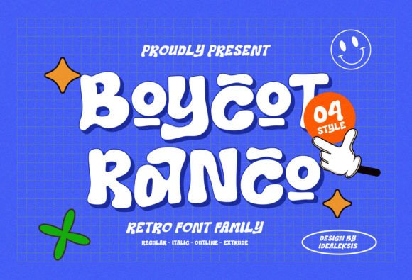 Boycot Ranco Font for Modern Branding and Retro Vibes
