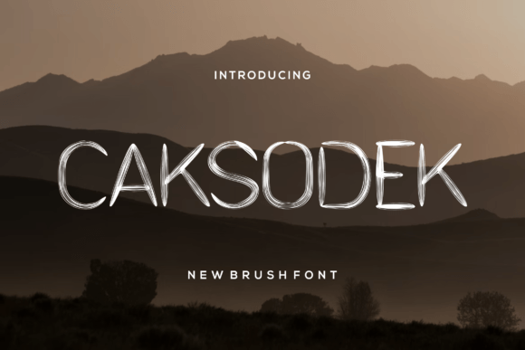 Caksodek: A Handcrafted Font for Creative Branding