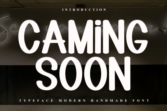 Caming Soon Display Font for Elegant Editorial Design
