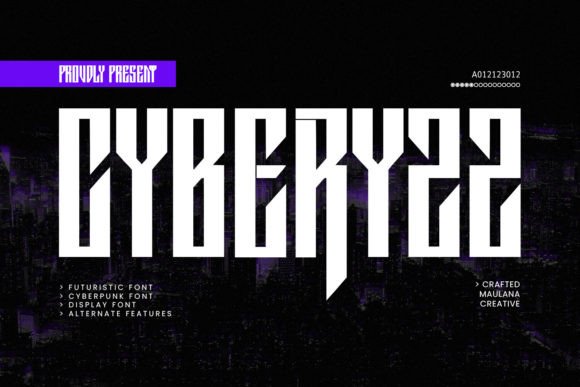 Cyberyzz: The Sleek Display Font for High-Tech Branding