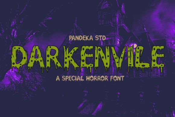 Darkenvile Font Review: Spooky Display Typography