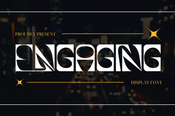 Engaging Stencil Font for Modern Editorial Design