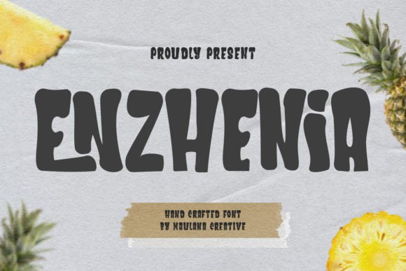Enzhenia: A Bold Display Font for Eye-Catching Branding