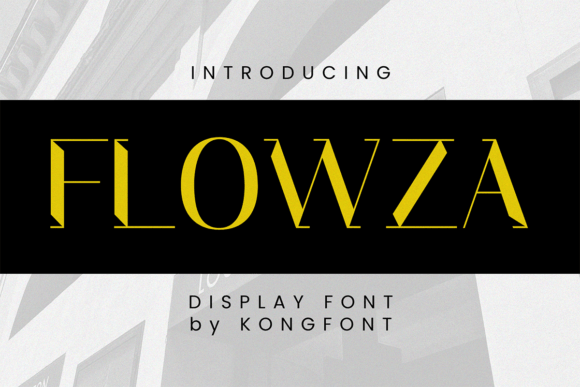 Flowza: A Modern Sans Serif Font for Bold Branding