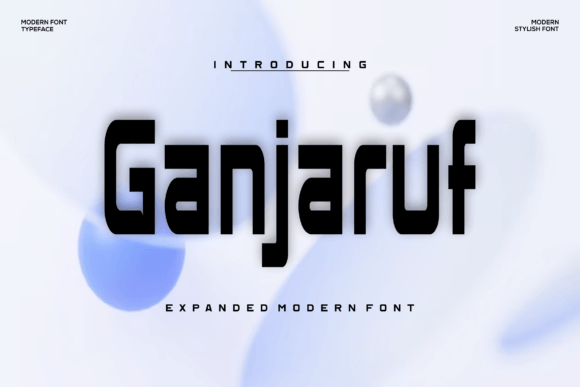 Ganjaruf Font for Bold Branding and Modern Design