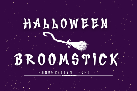 Halloween Broomstick Font for Spooky Branding and Seasonal Design