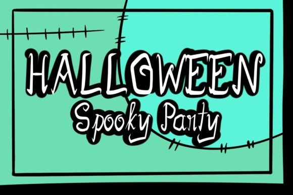Halloween Spooky Party Font for Editorial Design