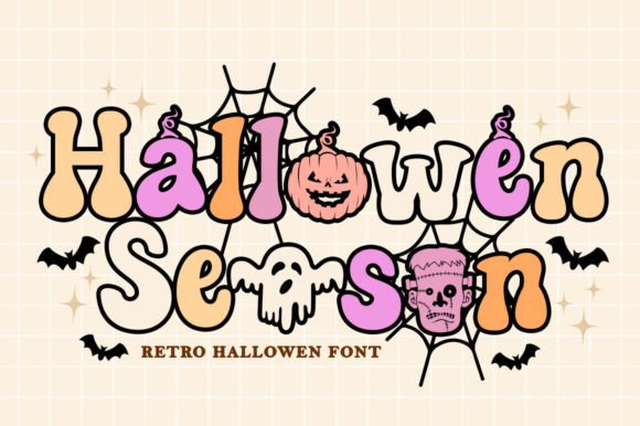 Hallowen Season Font for Festive Craft Projects