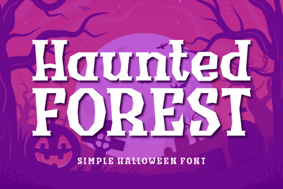 Haunted Forest Font for Halloween Creativity