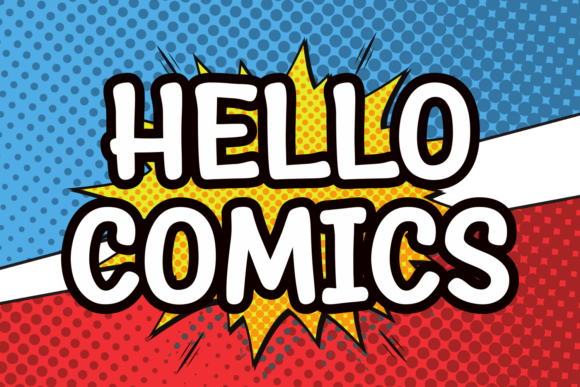 Hello Comics Font for Creative and Commercial Projects