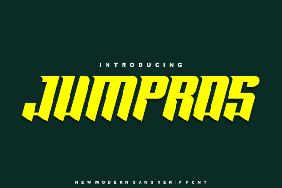 Jumpros: A Bold Display Font for Modern Editorial Design