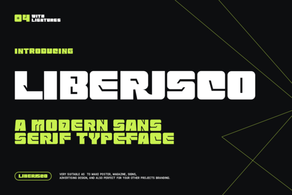 Liberisco: A Bold Display Font for Creative Makers