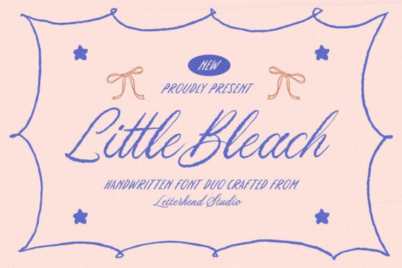 Little Bleach: A Display Font Duo for Handmade Creativity