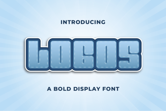 Logos: A Bold Display Font for Branding and Editorial Design