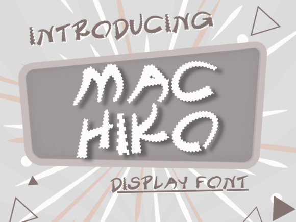 Machiko: A Quirky Display Font for Memorable Branding