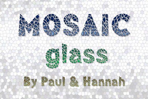 Mosaic Glass Font for Artistic Branding