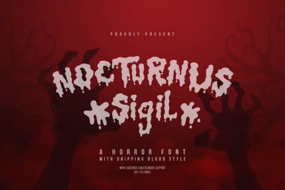 Nocturnus Sigil Font for Spooky Creations