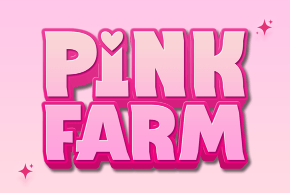 Pink Farm Font for Bold and Whimsical Branding