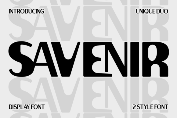 Savenir - A Modern Display Font for Branding Success