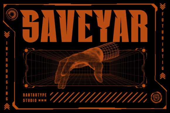Saveyar: A Futuristic Font for Modern Branding