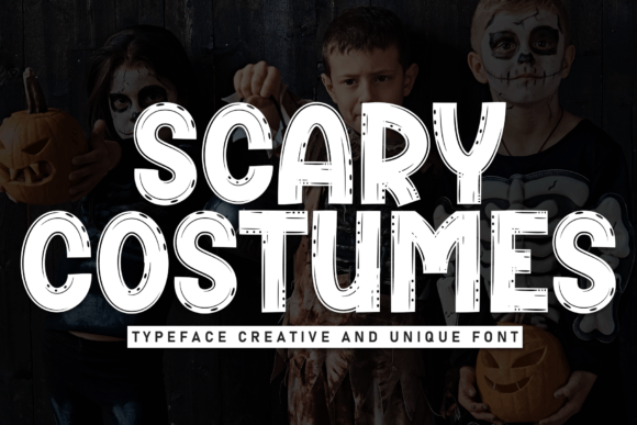 Scary Costumes Font for Creative Makers and Designers