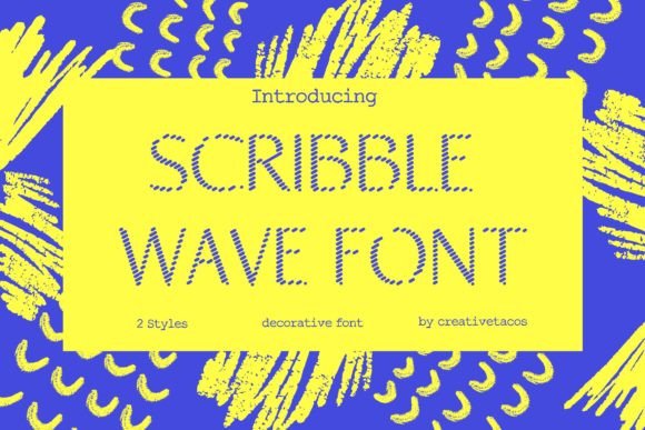 Scribble Wave: A Playful Display Font for Creative Projects