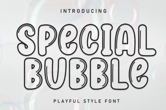 Special Bubble Font for Playful Digital Campaigns