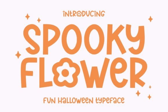 Spooky Flower Font for Creative Makers and Designers