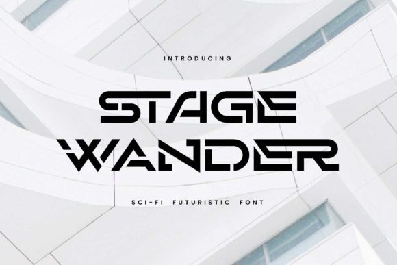 Stage Wander: A Space-Inspired Font for Bold Branding