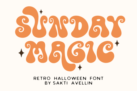 Sunday Magic: A Retro Halloween Font for Craft Creations
