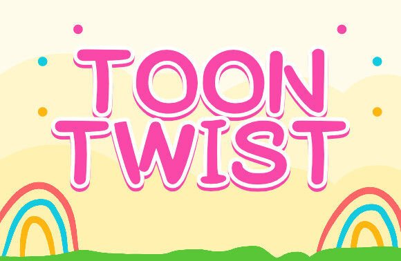 Toontwist Display Font for Playful Editorial Design