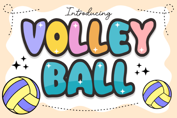 Volley Ball Font for Whimsical Web Design