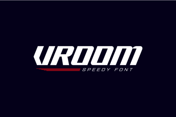 Vroom Font for Dynamic Craft and Design Projects